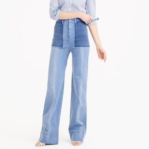 J. Crew Distressed chino pant w/ patch pockets